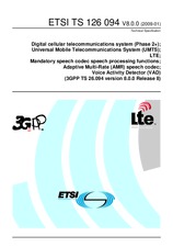 Standard ETSI TS 126094-V8.0.0 16.1.2009 preview