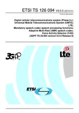 Standard ETSI TS 126094-V9.0.0 14.1.2010 preview