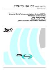 Standard ETSI TS 126102-V4.0.0 31.3.2001 preview