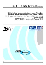 Standard ETSI TS 126104-V3.5.0 30.3.2003 preview