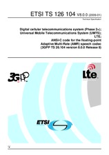 Standard ETSI TS 126104-V8.0.0 16.1.2009 preview