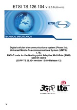 Standard ETSI TS 126104-V12.0.0 1.10.2014 preview