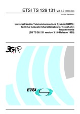 Standard ETSI TS 126131-V3.1.0 22.6.2000 preview