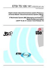 Standard ETSI TS 126141-V10.0.0 19.4.2011 preview