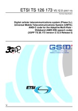Standard ETSI TS 126173-V5.12.0 15.10.2007 preview
