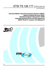 Standard ETSI TS 126177-V7.0.0 28.6.2007 preview