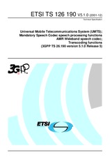 Standard ETSI TS 126190-V5.1.0 5.8.2002 preview