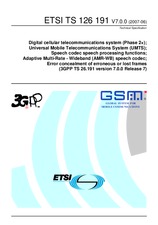 Standard ETSI TS 126191-V7.0.0 30.6.2007 preview