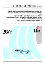 Standard ETSI TS 126193-V9.0.0 14.1.2010 preview