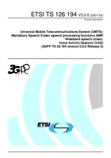 Standard ETSI TS 126194-V5.0.0 5.8.2002 preview