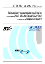 Standard ETSI TS 126202-V7.0.0 30.6.2007 preview