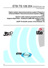 Standard ETSI TS 126204-V10.0.0 19.4.2011 preview