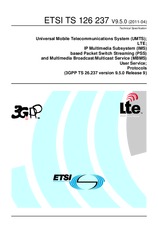 Standard ETSI TS 126237-V9.5.0 7.4.2011 preview