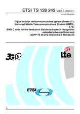 Standard ETSI TS 126243-V8.0.0 22.1.2009 preview