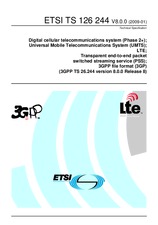 Standard ETSI TS 126244-V8.0.0 22.1.2009 preview