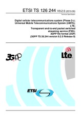 Standard ETSI TS 126244-V9.2.0 29.6.2010 preview