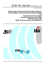 Standard ETSI TS 126244-V10.0.0 19.4.2011 preview