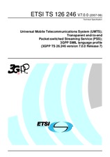 Standard ETSI TS 126246-V7.0.0 30.6.2007 preview