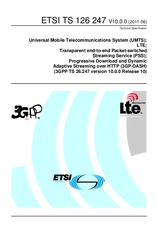 Standard ETSI TS 126247-V10.0.0 27.6.2011 preview