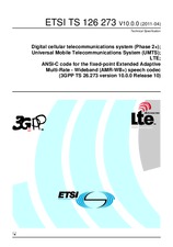 Standard ETSI TS 126273-V10.0.0 20.4.2011 preview