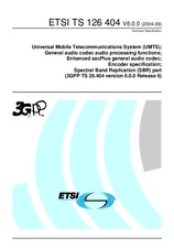 Standard ETSI TS 126404-V6.0.0 28.1.2005 preview