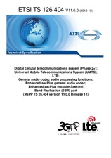 Standard ETSI TS 126404-V11.0.0 12.10.2012 preview