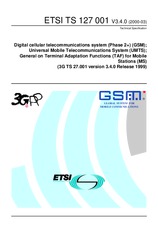 Standard ETSI TS 127001-V3.4.0 31.3.2000 preview