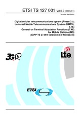Standard ETSI TS 127001-V8.0.0 30.1.2009 preview