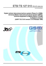 Standard ETSI TS 127010-V3.4.0 31.3.2002 preview