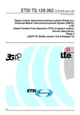 Standard ETSI TS 128062-V10.0.0 24.5.2011 preview