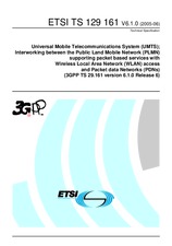 Standard ETSI TS 129161-V6.1.0 30.6.2005 preview
