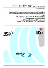 Standard ETSI TS 129163-V8.10.0 30.4.2010 preview