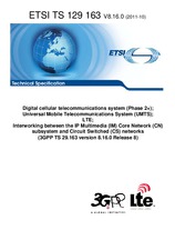 Standard ETSI TS 129163-V8.16.0 21.10.2011 preview