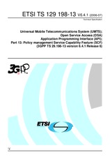 Standard ETSI TS 129198-13-V6.4.1 31.7.2006 preview