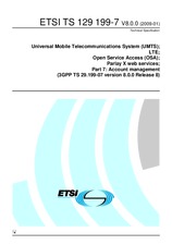 Standard ETSI TS 129199-7-V8.0.0 20.1.2009 preview