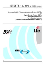 Standard ETSI TS 129199-9-V8.0.0 20.1.2009 preview