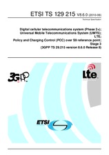 Standard ETSI TS 129215-V8.6.0 30.6.2010 preview