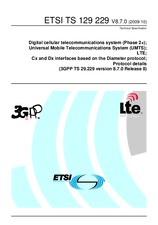 Standard ETSI TS 129229-V8.7.0 8.10.2009 preview