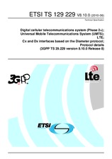 Standard ETSI TS 129229-V8.10.0 30.6.2010 preview