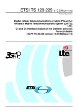 Standard ETSI TS 129229-V10.0.0 16.5.2011 preview