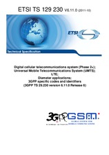 Standard ETSI TS 129230-V6.11.0 12.10.2011 preview