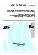 Standard ETSI TS 129235-V8.3.0 19.6.2009 preview