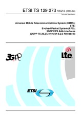 Standard ETSI TS 129273-V8.2.0 19.6.2009 preview