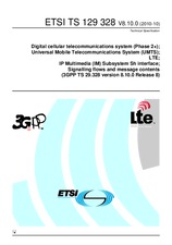 Standard ETSI TS 129328-V8.10.0 11.10.2010 preview