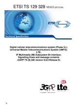 Standard ETSI TS 129328-V9.8.0 18.4.2012 preview
