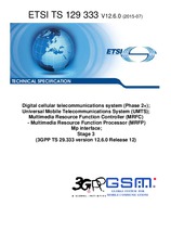 Standard ETSI TS 129333-V12.6.0 20.7.2015 preview