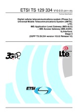 Standard ETSI TS 129334-V10.0.0 18.5.2011 preview