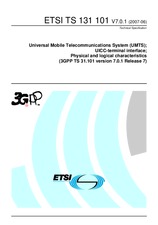 Standard ETSI TS 131101-V7.0.1 30.6.2007 preview