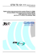 Standard ETSI TS 131111-V3.0.0 30.4.2000 preview
