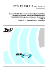 Standard ETSI TS 131112-V6.0.0 31.12.2004 preview